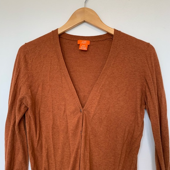 SOLD Burnt Orange Cardigan - Picture 1 of 4